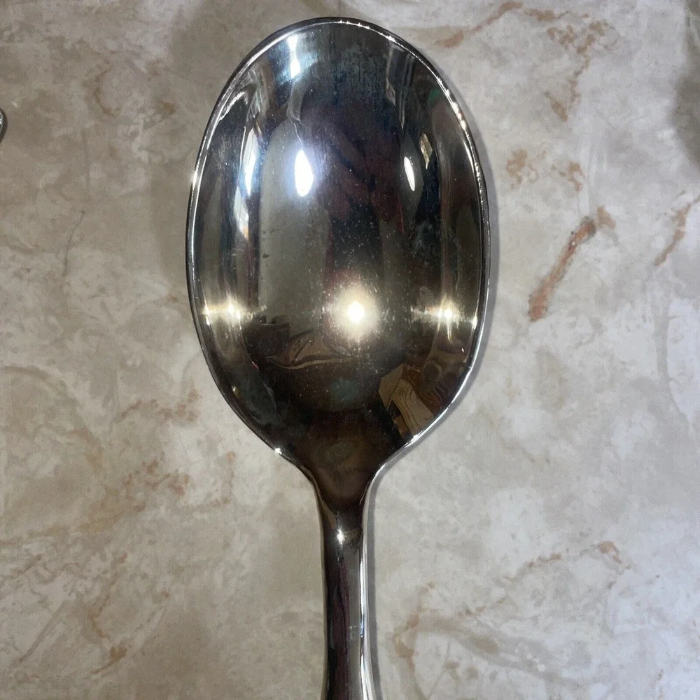 Shannon Solid‎ Spoon Crystal Handle Silver Plated